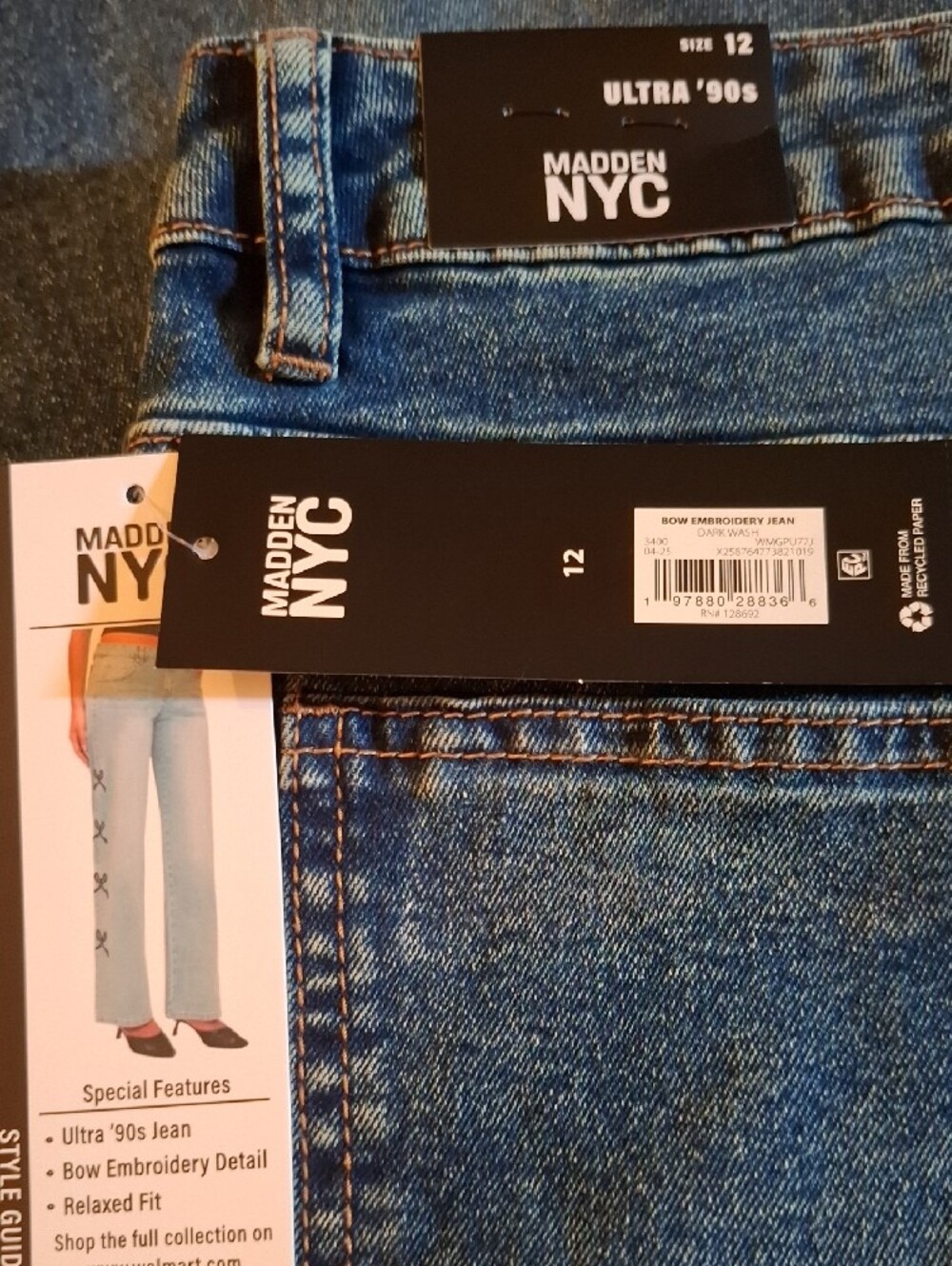 Women's Blue Classic Jeans - Picture 4 of 5